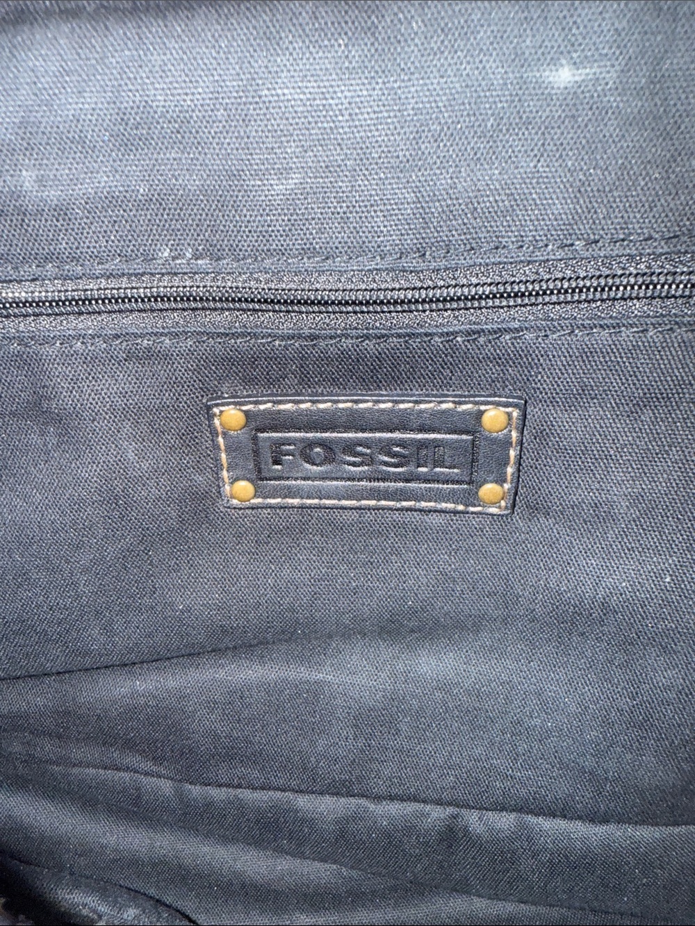 Vintage Fossil crossbody mini messenger bag 90s Y2K soft leather gold hardware - Picture 8 of 16